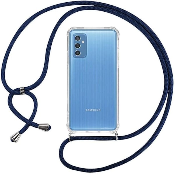 Coque - Samsung - M52 5G - Anti-Rip - Mjuk - Transparent - Marinblå Transparent-marinblå