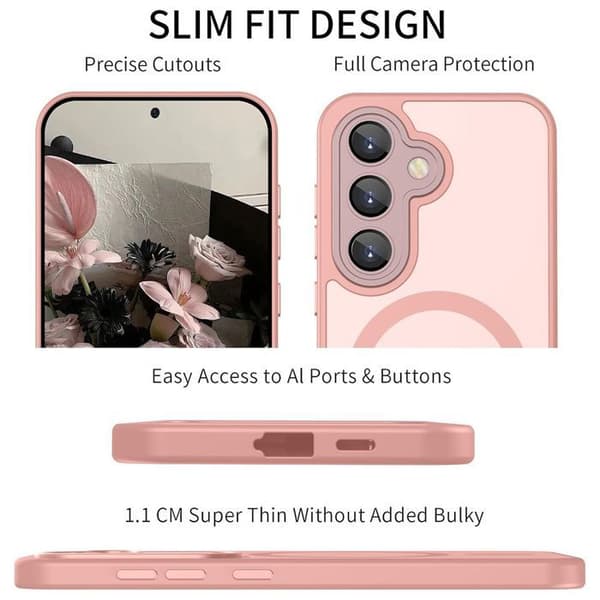 Skyddsskal - BOOLING - för Samsung Galaxy A16 4G/5G - Rosa - 2 Härdade Glas - Stöttålig Rosa