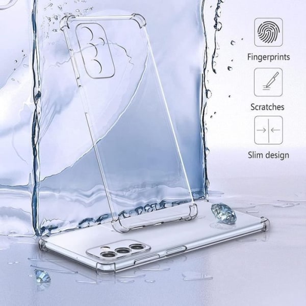 Fodral till Samsung Galaxy M13 Förstärkta hörn Anti-skrapa Slät Mjuk TPU Transparent Transparent