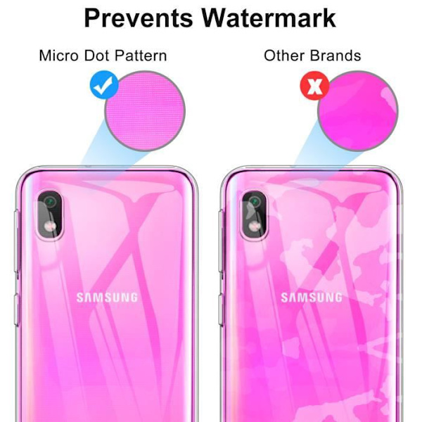 Coque - KuGi - Samsung Galaxy A10 - Silikon - Mjuk - Slät Vit