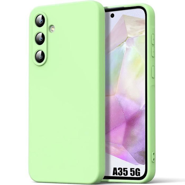 Fodral till Samsung Galaxy A35 5G - tunt silikonskydd Stötsäkert Anti-Scratch Green