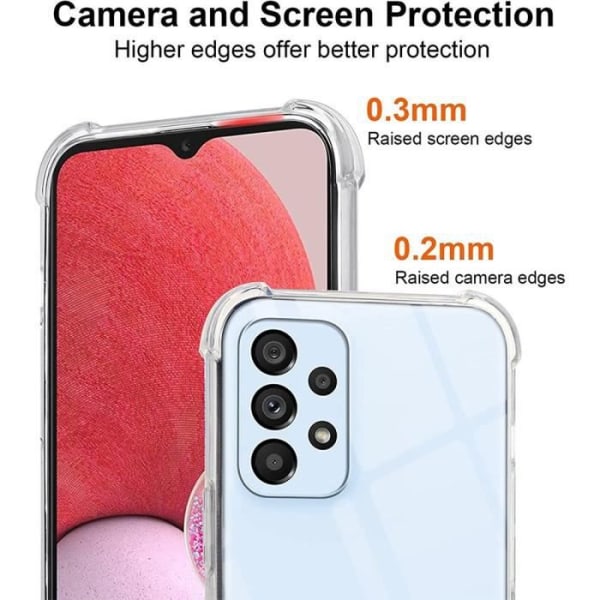 Skyddsfodral för Samsung Galaxy A24 - BOOLING - Tunna flexibla Förstärkta hörn - Svart axelrem Svart