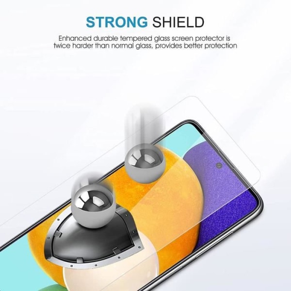 Härdat glas för Samsung Galaxy A52s 5G - 3 delar - 9H Transparent skärmskyddsglas