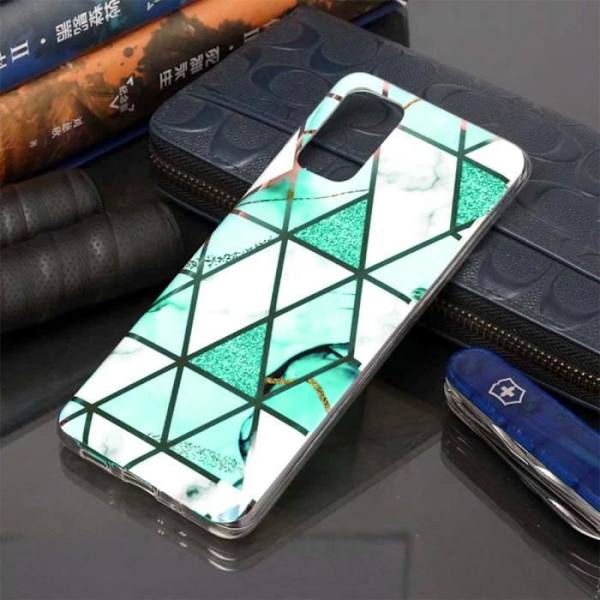 Skyddsfodral för Samsung Galaxy A04s-A13 5G - Turkos marmormönster - Skydd Lättvikt Mjuk Stötsäker Turkos