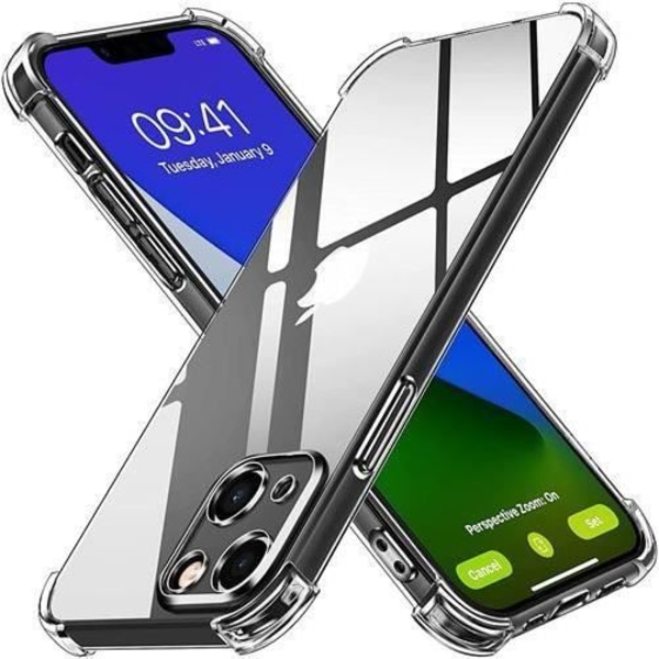 Transparent stötsäkert skyddsfodral för iPhone 13 mini (5,4'')