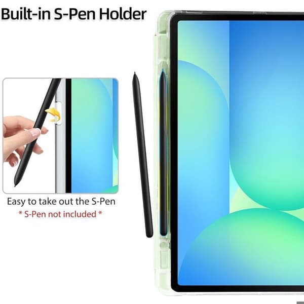 Skyddsskal - BOOLING - för Samsung Galaxy Tab A9 - Stötresistent - Grön - För plats för stylus Grön
