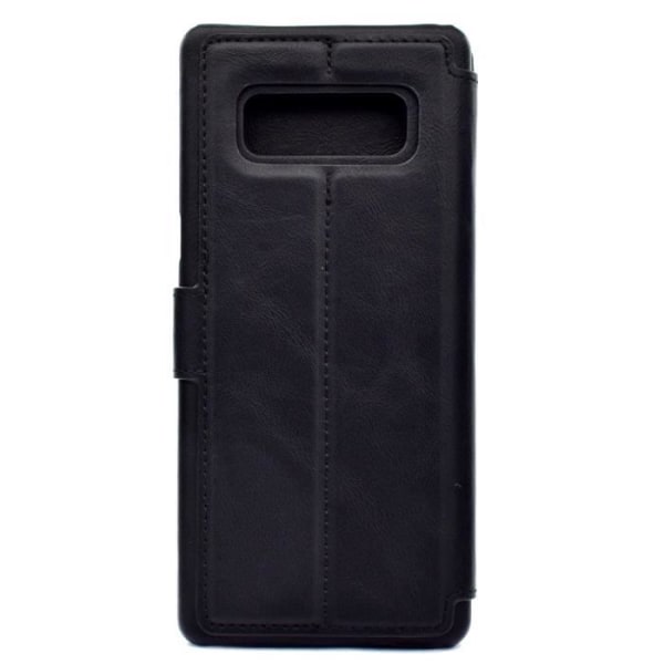Fodral för Samsung Note 8 Löstagbart lock för plånbok med magnetiskt premiumläder skyddande skal-svart