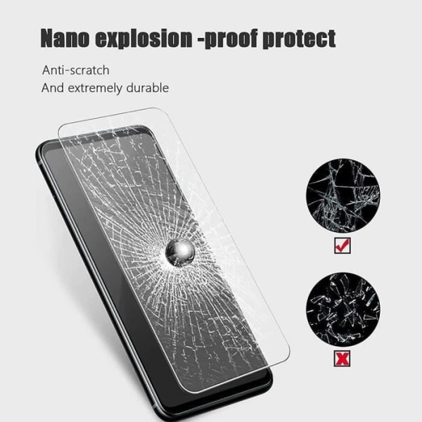 2-pack härdat glas för Samsung F52 5G (6,6") skärmskydd 9H hårdhet Anti-Scratch Transparent