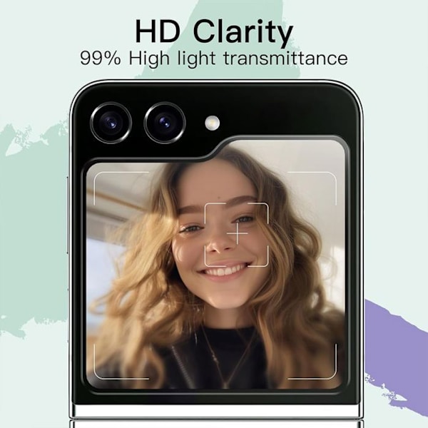 Härdat glas för Samsung Galaxy Z Flip 5/6 - BOOLING - Stötsäker 9H Transparent Paket med 2 Transparent