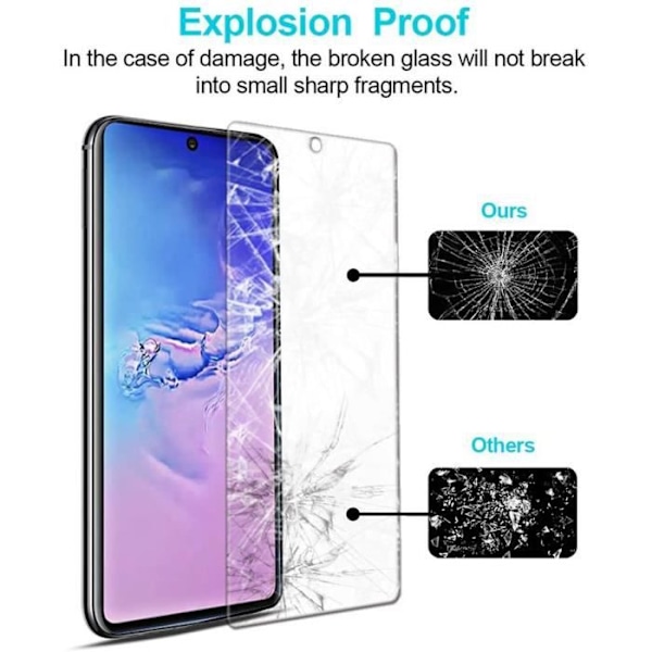 [3-pack] Härdat glas för Samsung Galaxy A41, ultratunt skärmskydd av klart glas 9H hårdhet, luftbubblafri