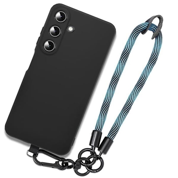 Skyddskal - BOOLING - Samsung Galaxy A15 4G-5G - Flexibel - Stötabsorberande - Robust blå armbånd 30cm Svart