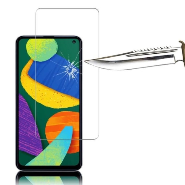 2-pack härdat glas för Samsung F52 5G (6,6") skärmskydd 9H hårdhet Anti-Scratch Transparent