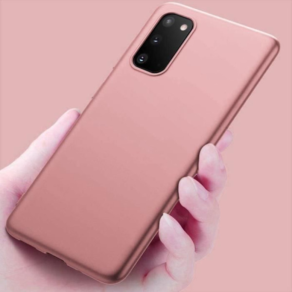 Skyddsfodral för Samsung Galaxy S20 FE - PROSHOP - Stötdämpande silikon rosa - Matt fodral Rosa