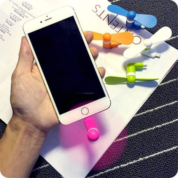 Mini Bärbar Fläkt För iPhone iPad Rosa