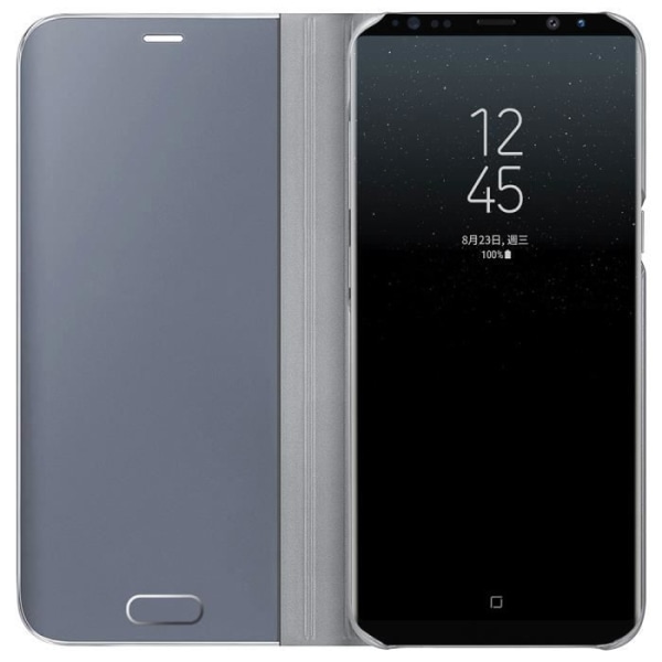 Fodral till Samsung Galaxy Note 8 ,Clear View Smart Cover Stativ Spegel Stötsäkert skal - Silver
