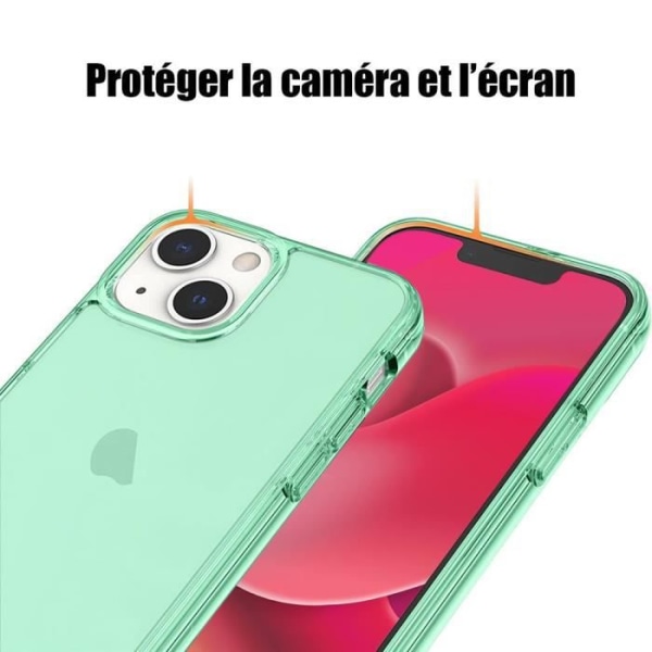 Skyddsfodral för iPhone 14 - BOOLING - Mjuk - Grön - Stötsäker och anti-skrapa Grön
