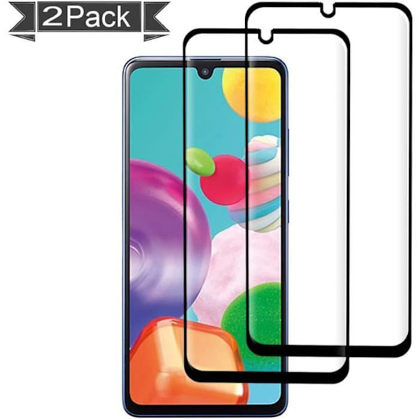Samsung a41 härdat glas [2-pack], [3D-full täckning], 9H hårdhet och reptålig för SamTC skärmskydd