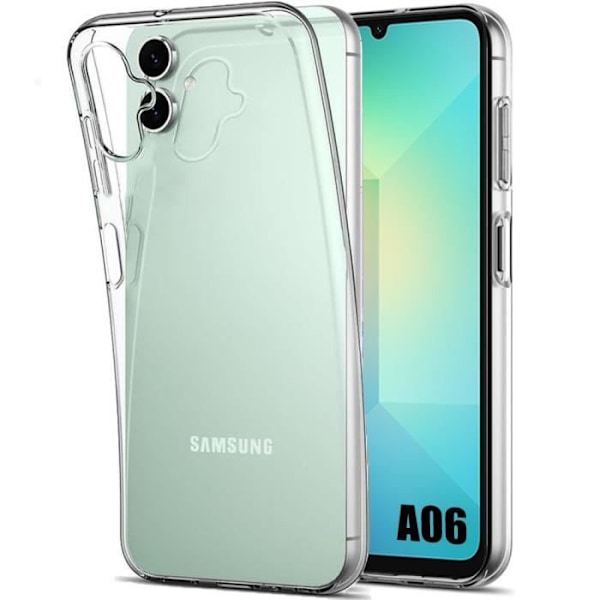 Skyddsskal - Samsung - Galaxy A06 - Mjukt Silikon - Transparent - Ultraviktigt Transparent