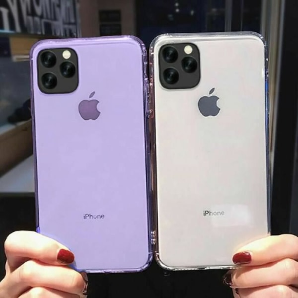 Silikonfodral för iPhone 13 lila och 2 härdade glasögon