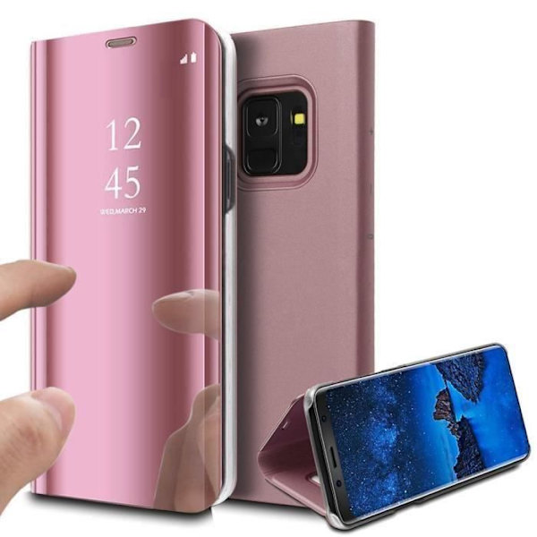 Samsung Galaxy S9 Plus Clear View Stötsäker Spegelfodral Cover Flip Case Skal För Samsung Galaxy S9+ - juanstar1907981