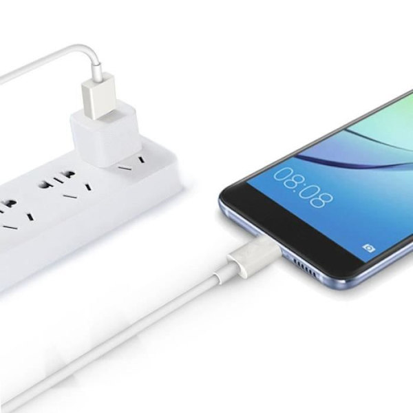 Set med 5 USB Type C-laddarkablar - Vit 2M Vit