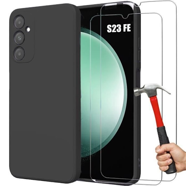 Siliconhölje - Samsung - Galaxy S23 FE - Slim Antichocksskydd - Represistent - Svart Svart