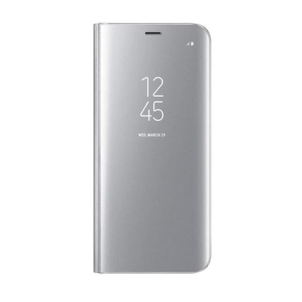 Fodral till Samsung Note 10 Lite Folio stativ silver spegeleffekt