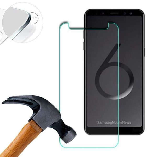 Skärmskydd - Lusee - Samsung Galaxy A6+ - Härdat Glas 9H - Transparent - 2 Delar Transparent