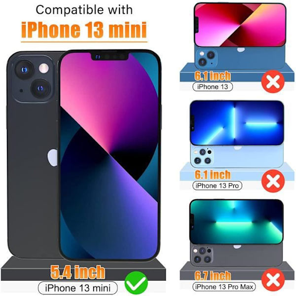 Advansia härdat glas för iPhone 13 Mini [X3]