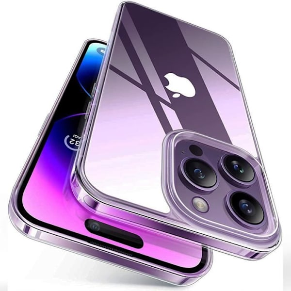 Skyddsfodral för iPhone 14 Pro - BOOLING - Transparent Ultra Slim Mjuk - Reptålig baksida Transparent