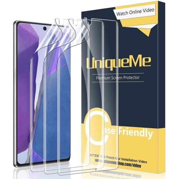 [3 st skärmskydd för Samsung Galaxy Note 20 5G - 4G TPU-film 6,7 tum, [fodralvänlig] Flexibelt filmskydd