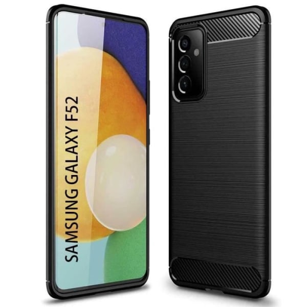 Fodral för Samsung F52 5G (6,6") Anti Shock Features design Silikonförstärkt skydd Tpu Svart Svart