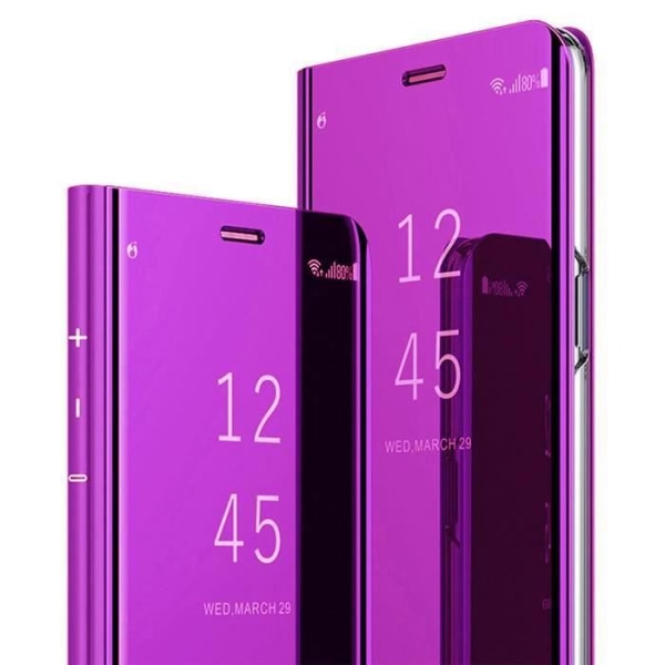 Foliofodral - Lyx - Galaxy A32 (5G) - Mjukt läder - Stötsäkert skydd - Lila Lila