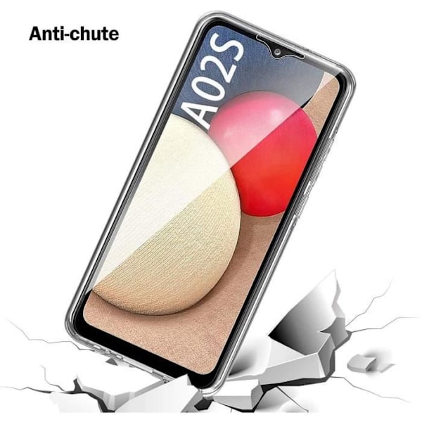 Fodral till Samsung Galaxy A02s - PROSHOP - Stötsäkert silikonfodral 360 skydd Transparent Transparent