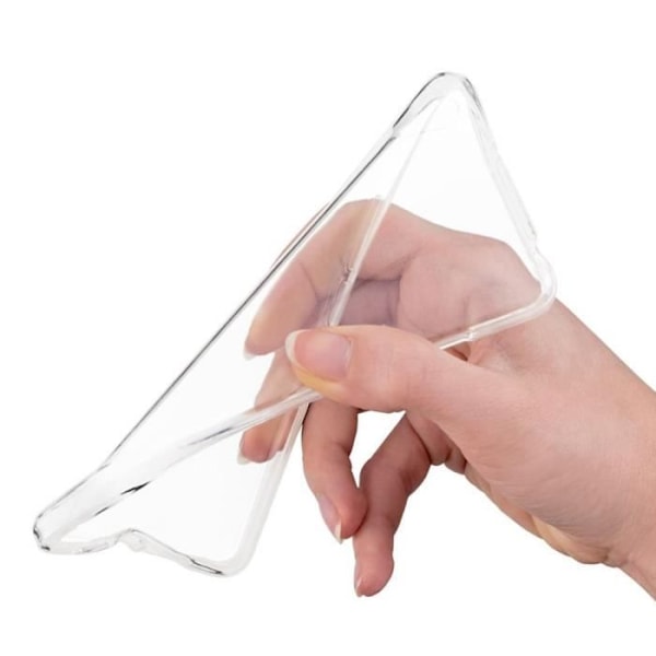 För Samsung Galaxy A51 6,5" SM-A515F: UltraSlim Gel Silikonfodral - TRANSPARENT + 2 härdat glasfilmer
