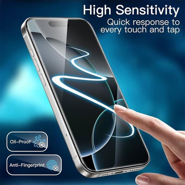 Skyddsglas - BOOLING - för iPhone 17 - Stötbeständig - Rep-tålig - Hårdhet 9H Transparent