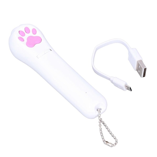 Interaktiv Inomhusleksak för Katt med Ficklampa, LED-Projektorleksak, Träningstillbehör, Flera Mönster, Rolig