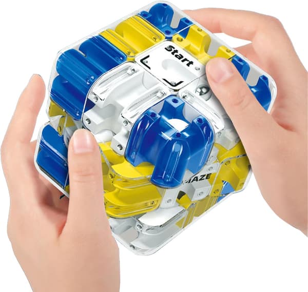 Large 3D Labyrinth Cube Puzzle, 2025 3D Magic Cube Labyrinth Ball Puzzle, Spatial Awareness Brain Training Toy for Stress Relief & Logical Development c