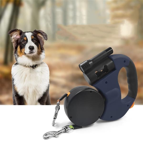 Double Dog Leash Retractable Rope Easy Safety Leash for Pets
