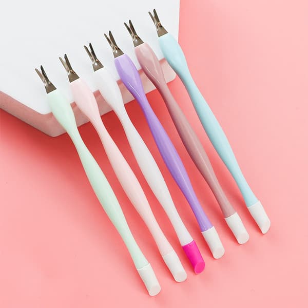 Neglebåndsfork, 10 neglebåndsklippere, grøn dobbeltendet neglebåndsklipper