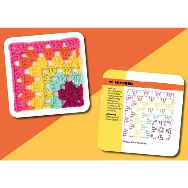 2025 Granny Square Card Deck DIY Granny Square Knitting Pattern Set