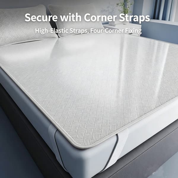 Cooling mat for single and double beds - including pillowcase - summer cooling mat with cooling sensation and effective cooling effect for increased comfort Blu Blue 90x200cm cooling mat + 1 pillowcase