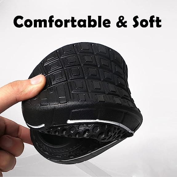 Unisex Clogs Sko Casual Hjemmesko Hurtigtørrende Sandaler Sort Black 41