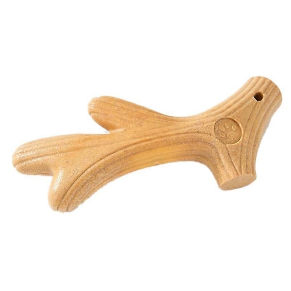 Hjorthorn Hundtugg Leksak Tandgnisslande Bita Resistent Tråkighet Relief Hjorthorn Husdjur Tandspets Stick för Små