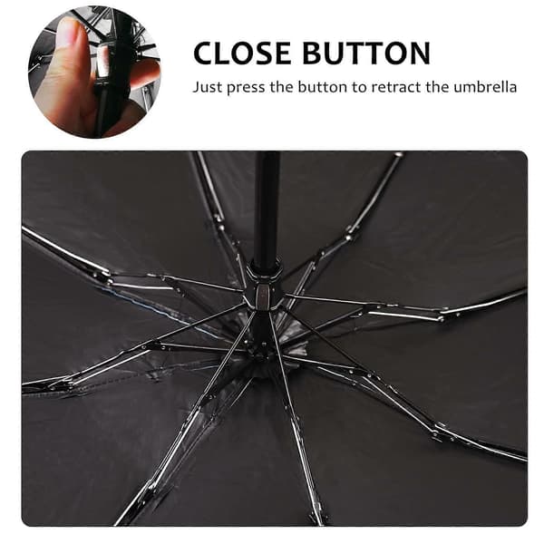 Foldable Travel Umbrella, 8 Ribs Mini Umbrella with Capsule Case