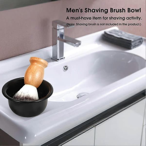 Plastic Shaving Bowl for Men, Reusable Shaving Mug, Smooth Shaving Mug Bowl