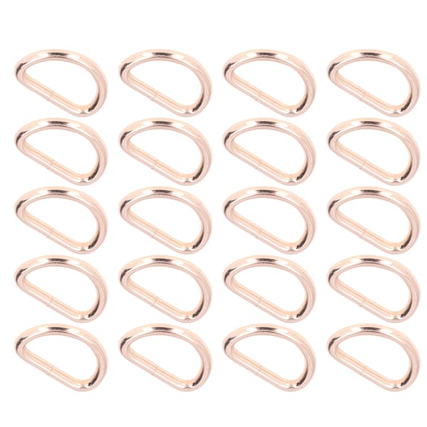 20 st Guld D-ringar 4x38x23mm Starka Hållbara för DIY Hantverk Väskor Plånböcker Armband