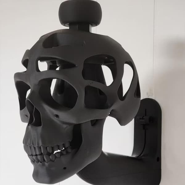 3D Skull Helmet Display Pack, Skull Wall Decoration, Skull Helmet Holder