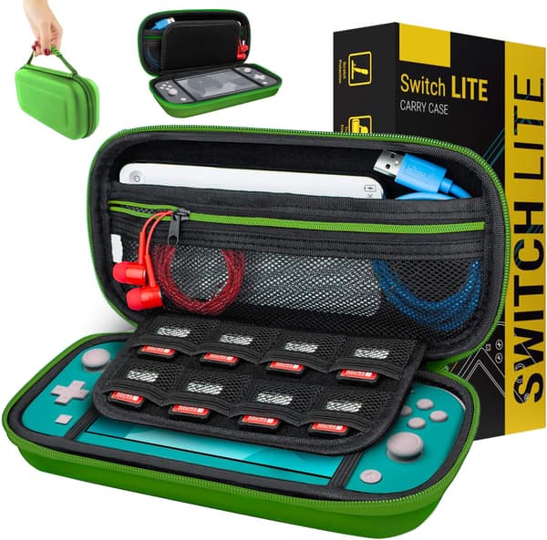 Case for Nintendo Switch Lite - Protective Travel Case with Storage for Switch Lite Games & Accessories