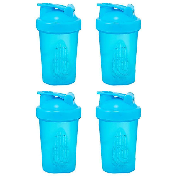 4 st Protein Shaker Flaskor För Proteinmixer - Blå